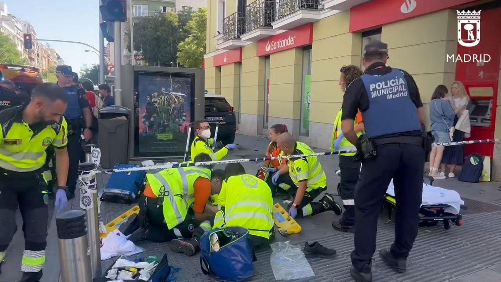 Atropello múltiple en el barrio de Salamanca