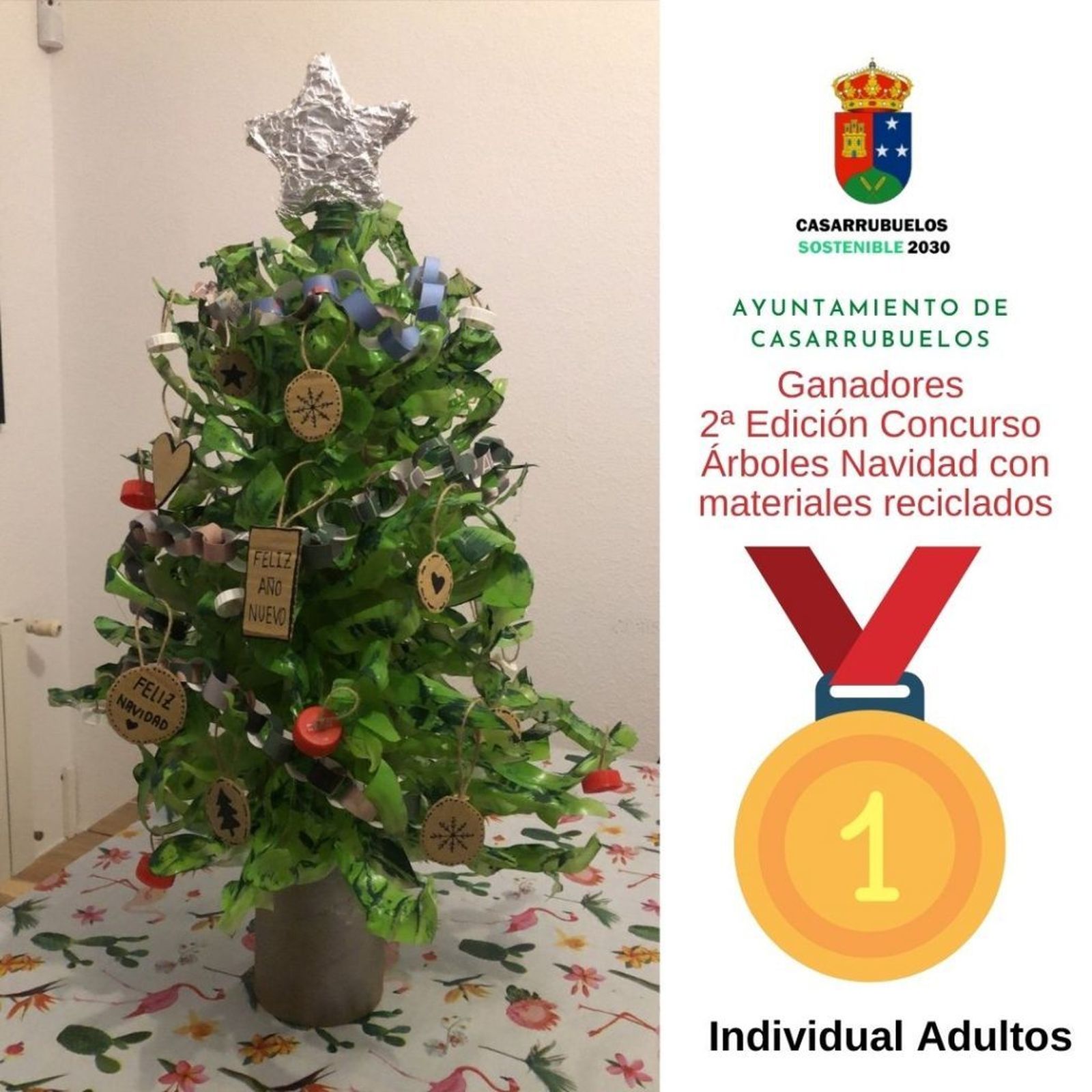 Uno de los árboles ganadores del certamen de 2021