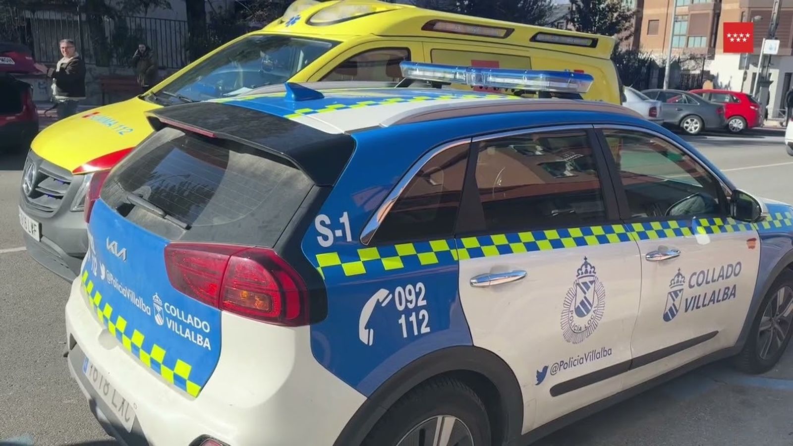 Coche de policía local en Collado Villalba