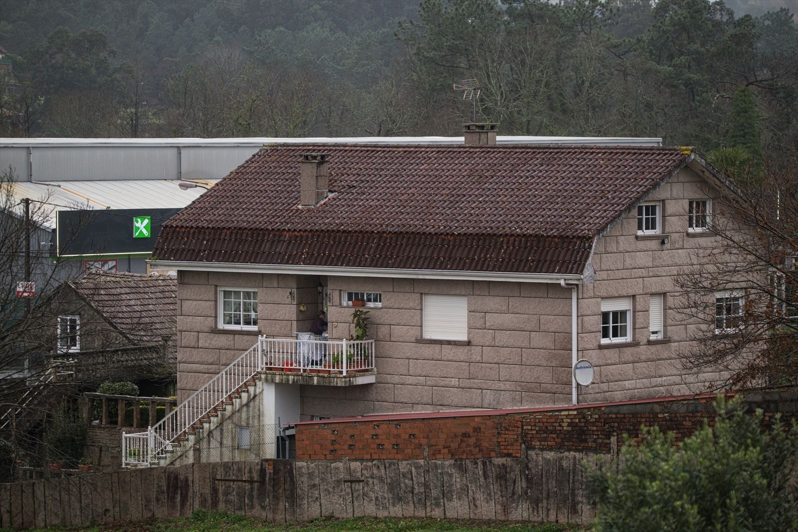 Lugar donde se atrincheró el autor del crimen machista de Mos (Pontevedra)