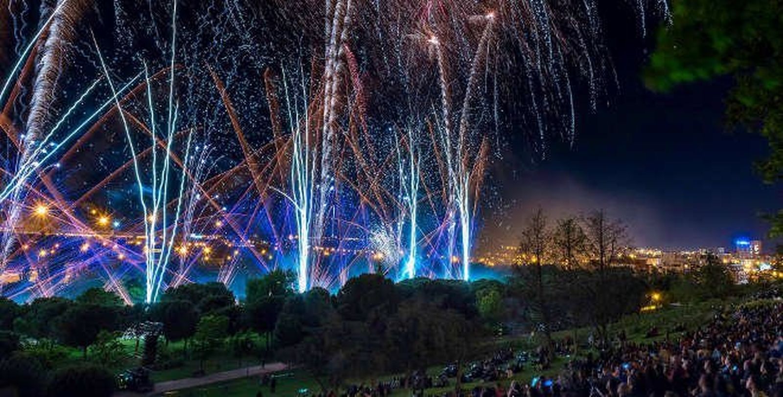Espectáculo de fuegos artificiales, San Isidro, 2018