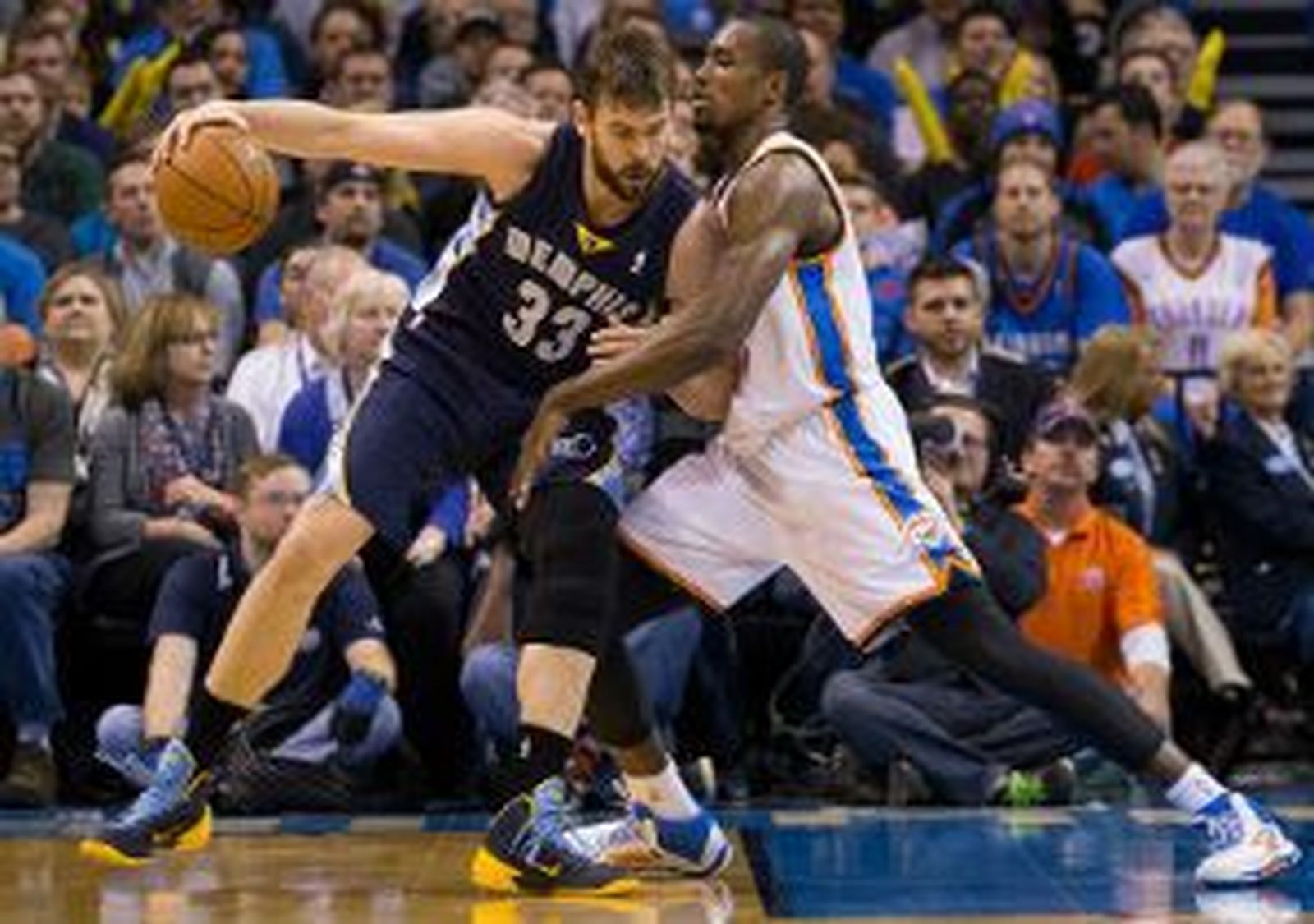 Ibaka, superior a Marc Gasol y Calderón, un decisivo doble-doble