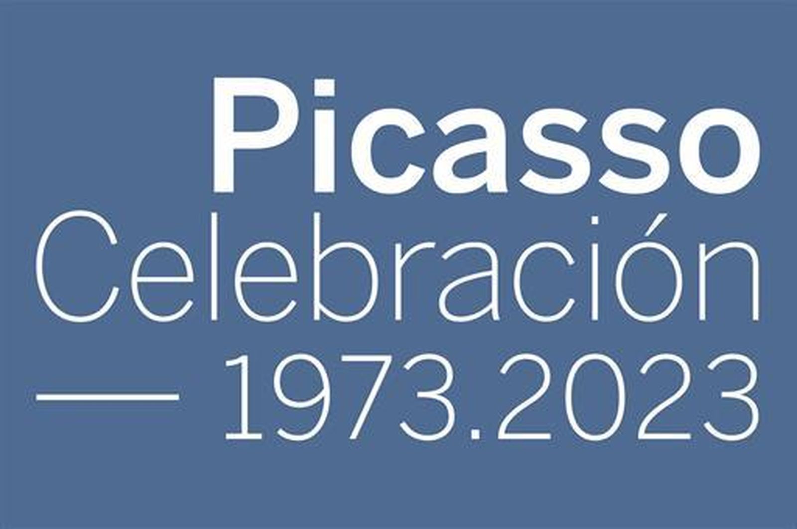 Logo de la Conmemoración del 50 aniversario de la muerte de Pablo Picasso