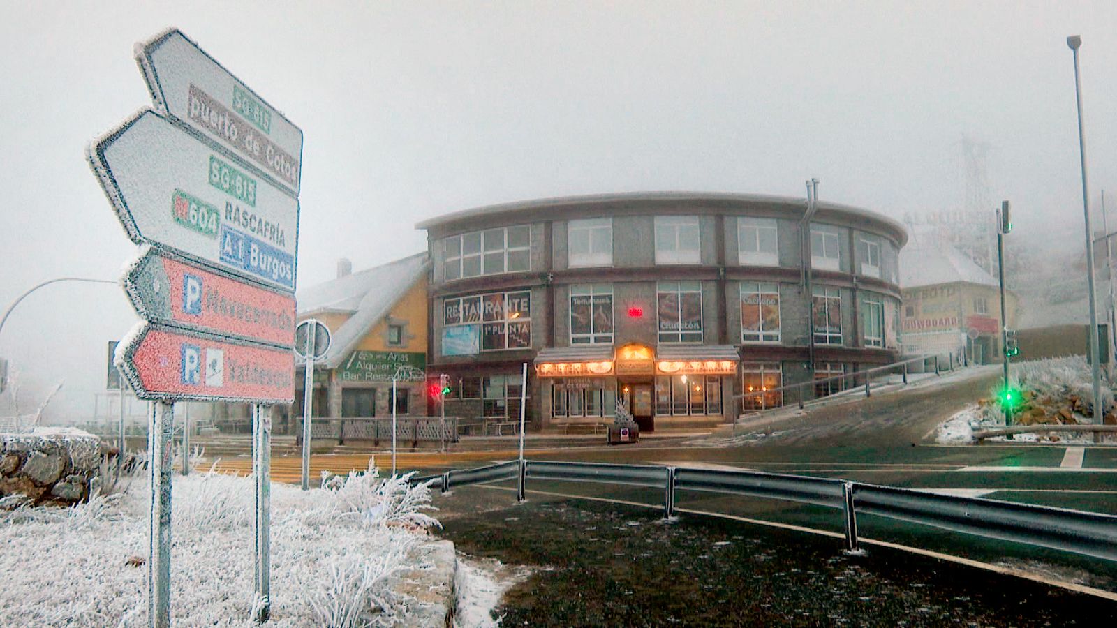 Alerta por nieve en la sierra