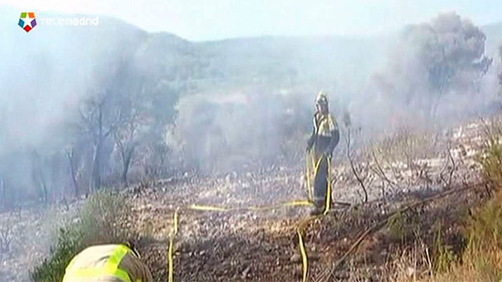 Extinción de un incendio veraniego