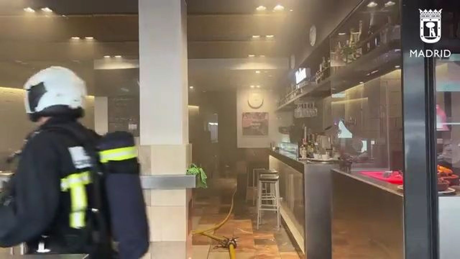 Incendio en un restaurante de Chamberí