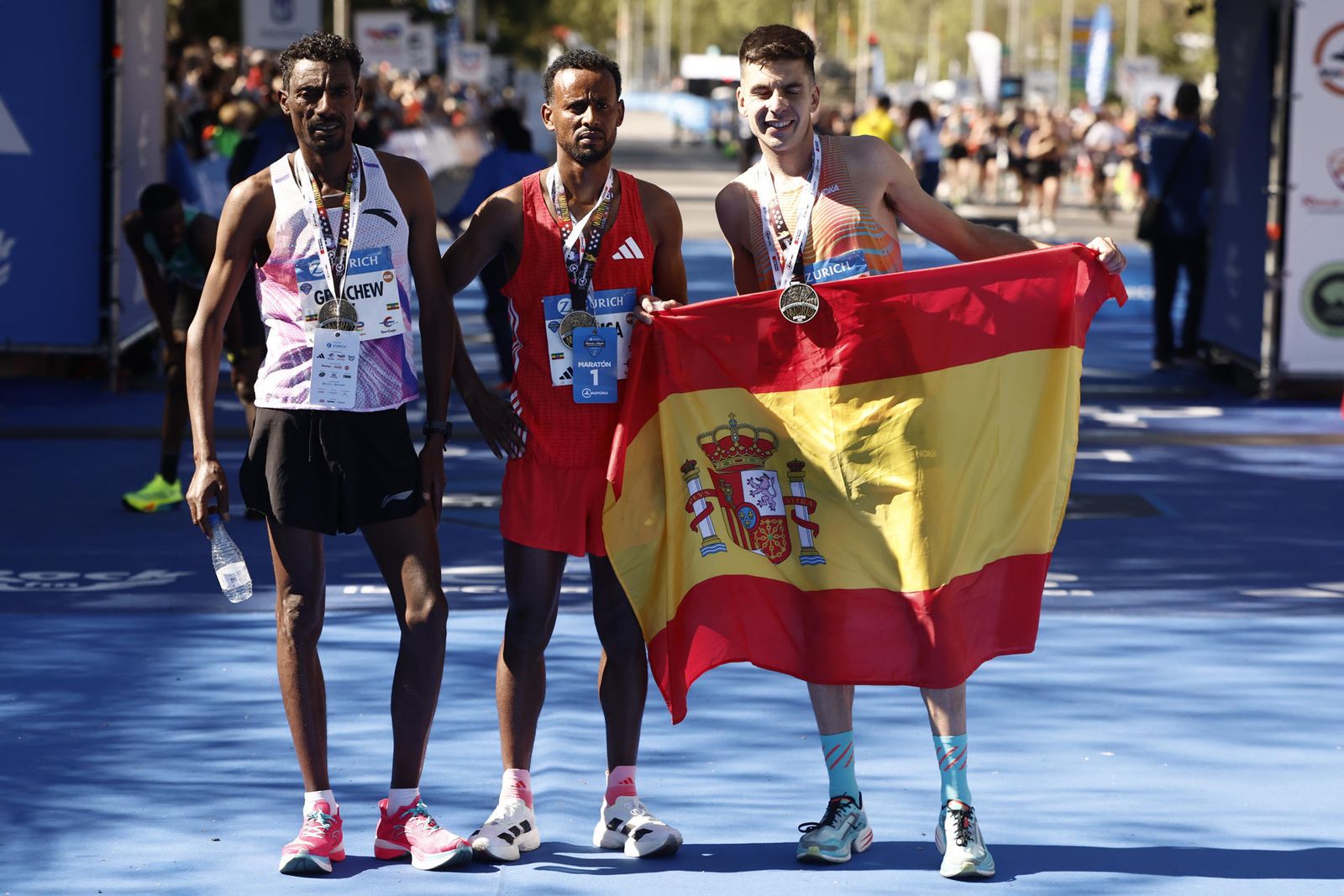 Podio del Maratón de Madrid 2025