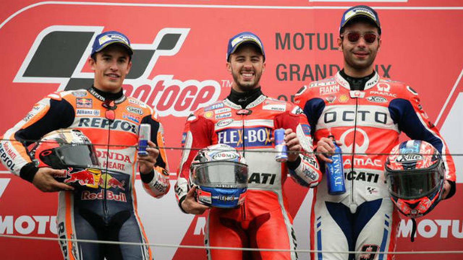 Podio GP Japón