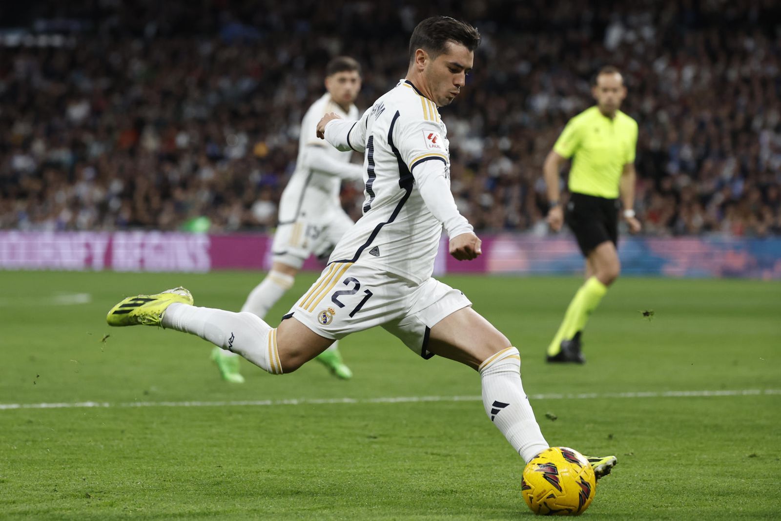 Brahim, feliz en el Real Madrid