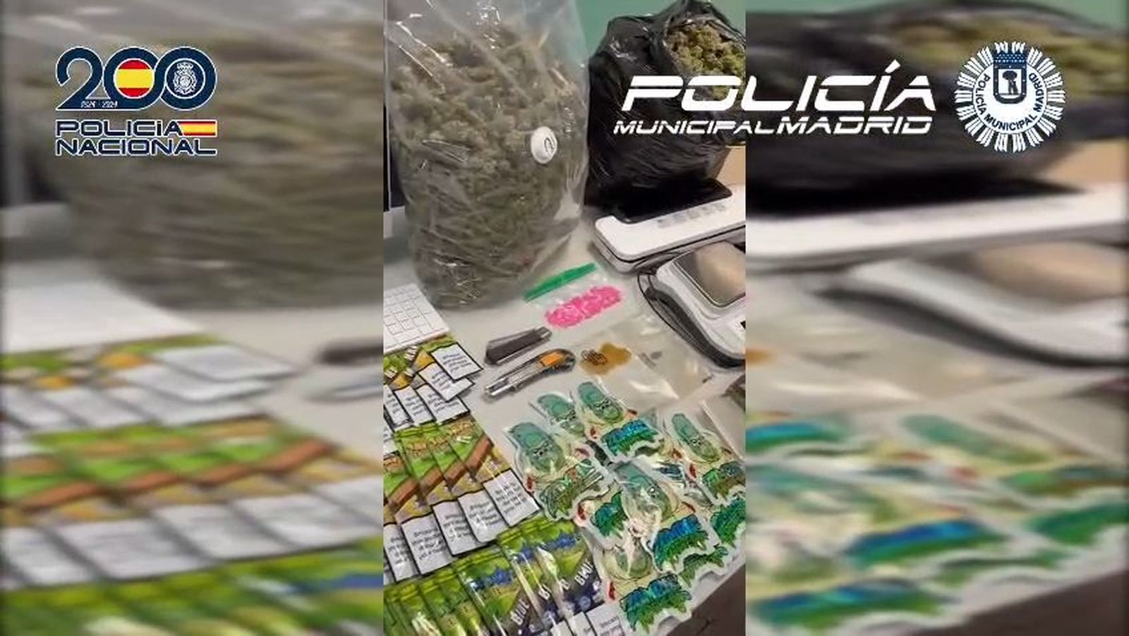 Tres detenidos por vender marihuana en una tienda de Chamberí.