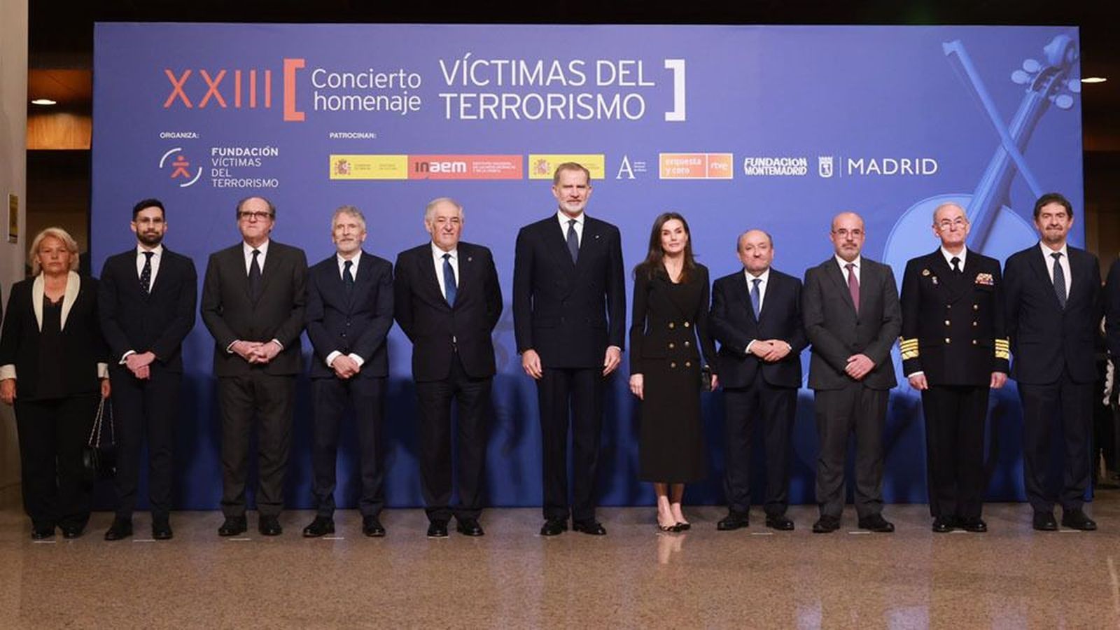Los Reyes presiden el concierto 'In memorian' en homenaje a las víctimas del terrorismo