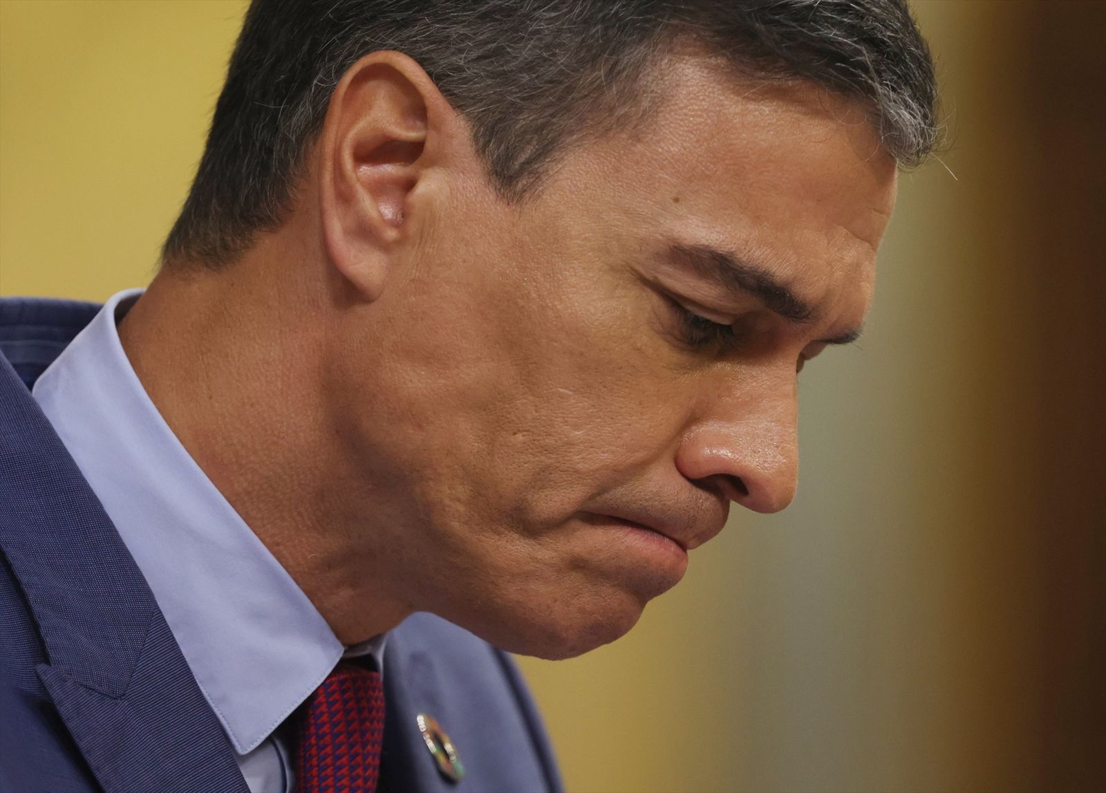 El presidente del Gobierno, Pedro Sánchez, durante el Debate sobre el estado de la Nación