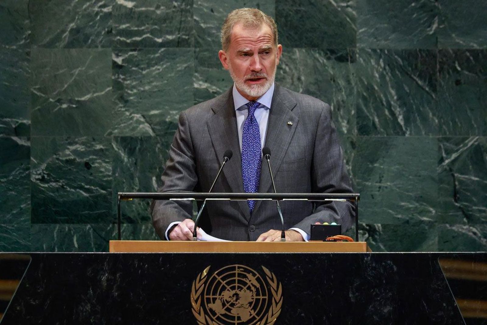 Felipe VI, en la ONU: "Clamamos, imploramos, exigimos" detener la masacre en Gaza