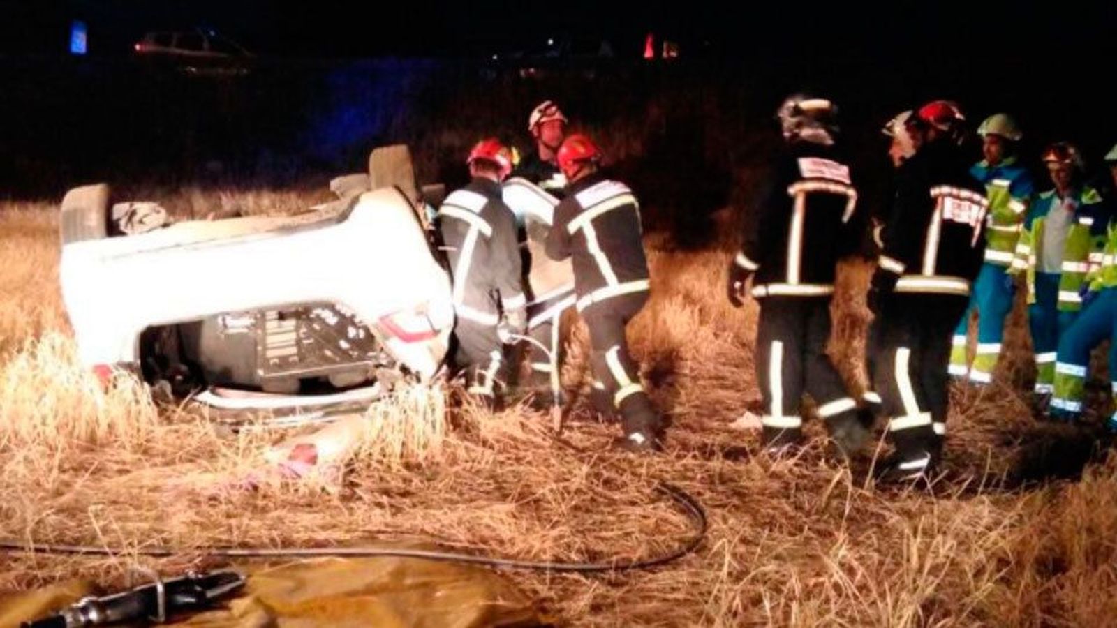 Fallece un hombre de 31 años en Corpa tras salirse su vehículo de la calzada