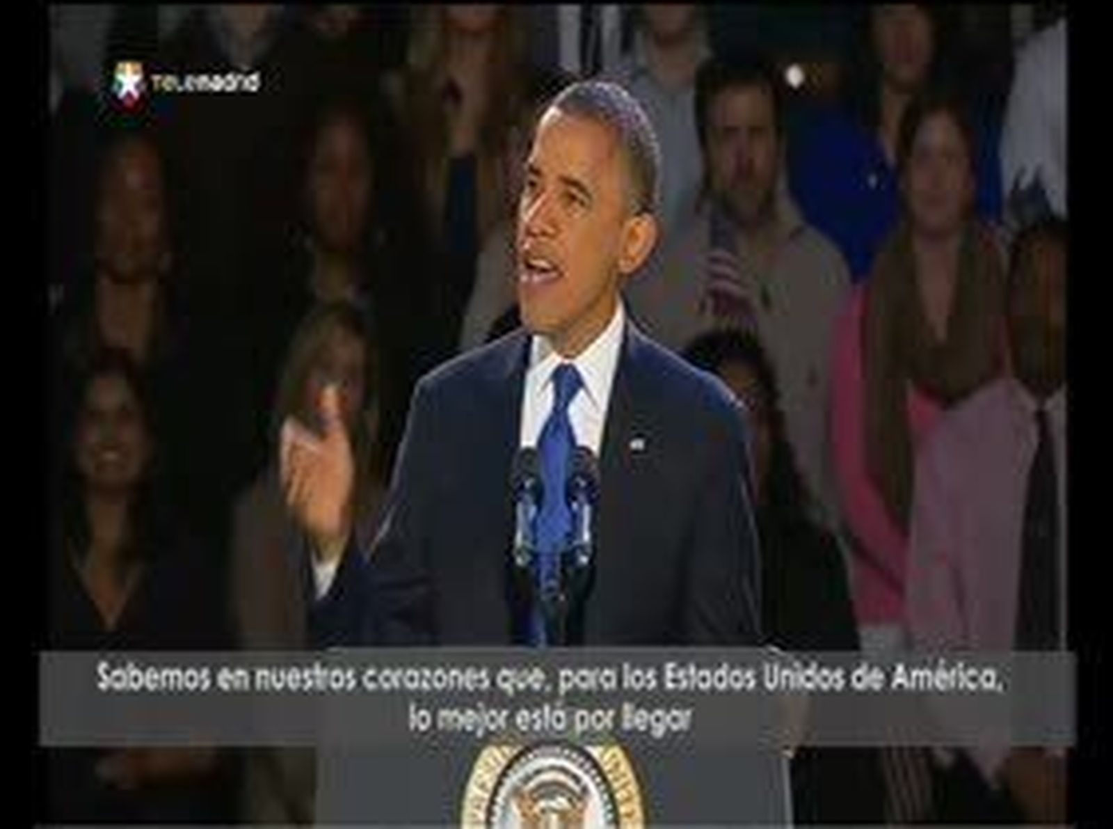 Obama, reelegido: "Lo mejor está por llegar"