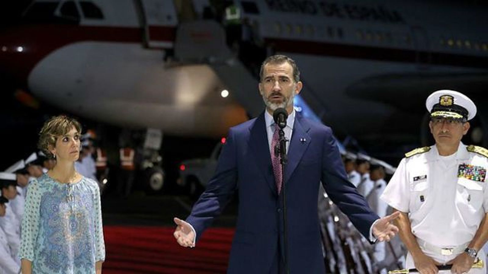 Felipe VI desea éxito a la Cumbre Iberoamericana a su llegada a Cartagena