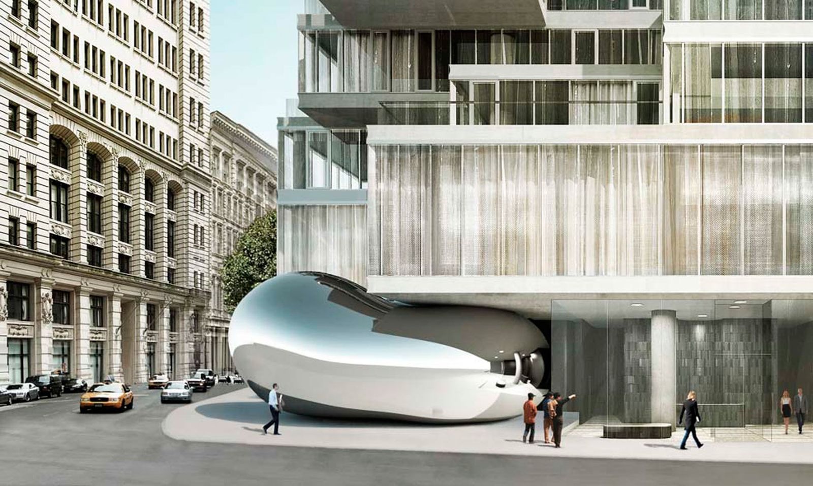 Imagen digital de la nueva escultura de Anish Kapoor en Nueva York