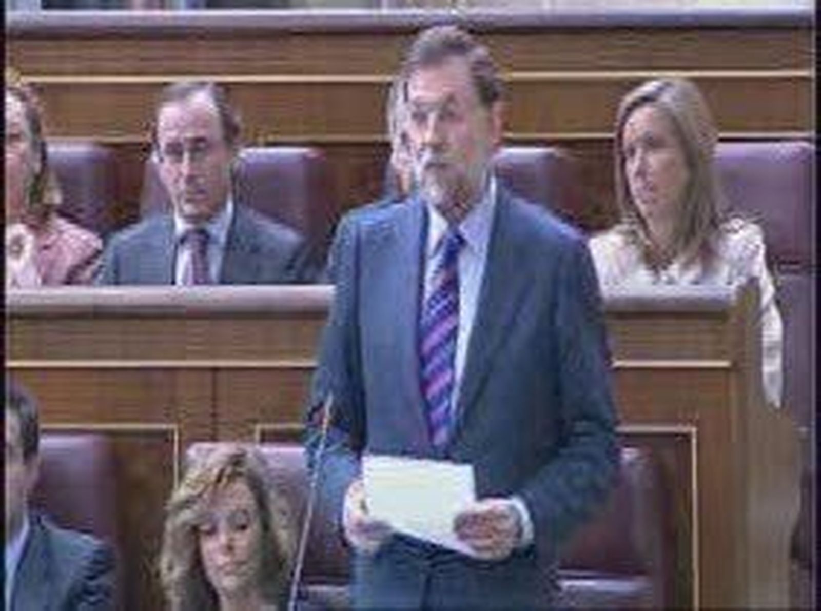 Zapatero y Rajoy en el Congreso