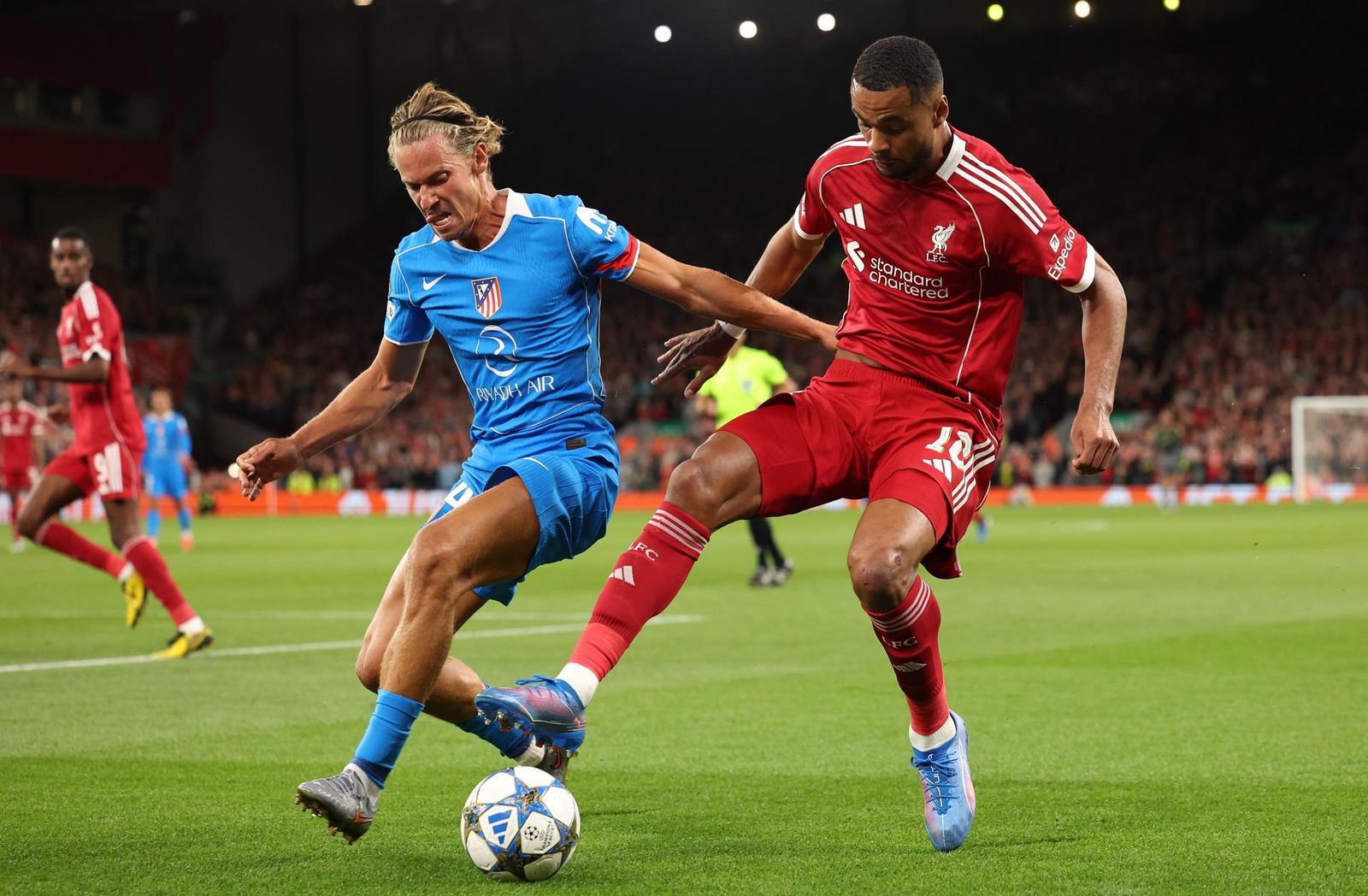 Marcos Llorente ante el Liverpool