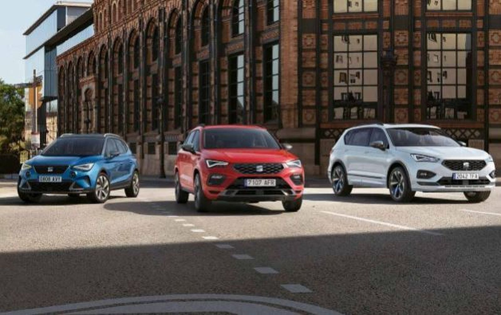 Tres modelos de SEAT