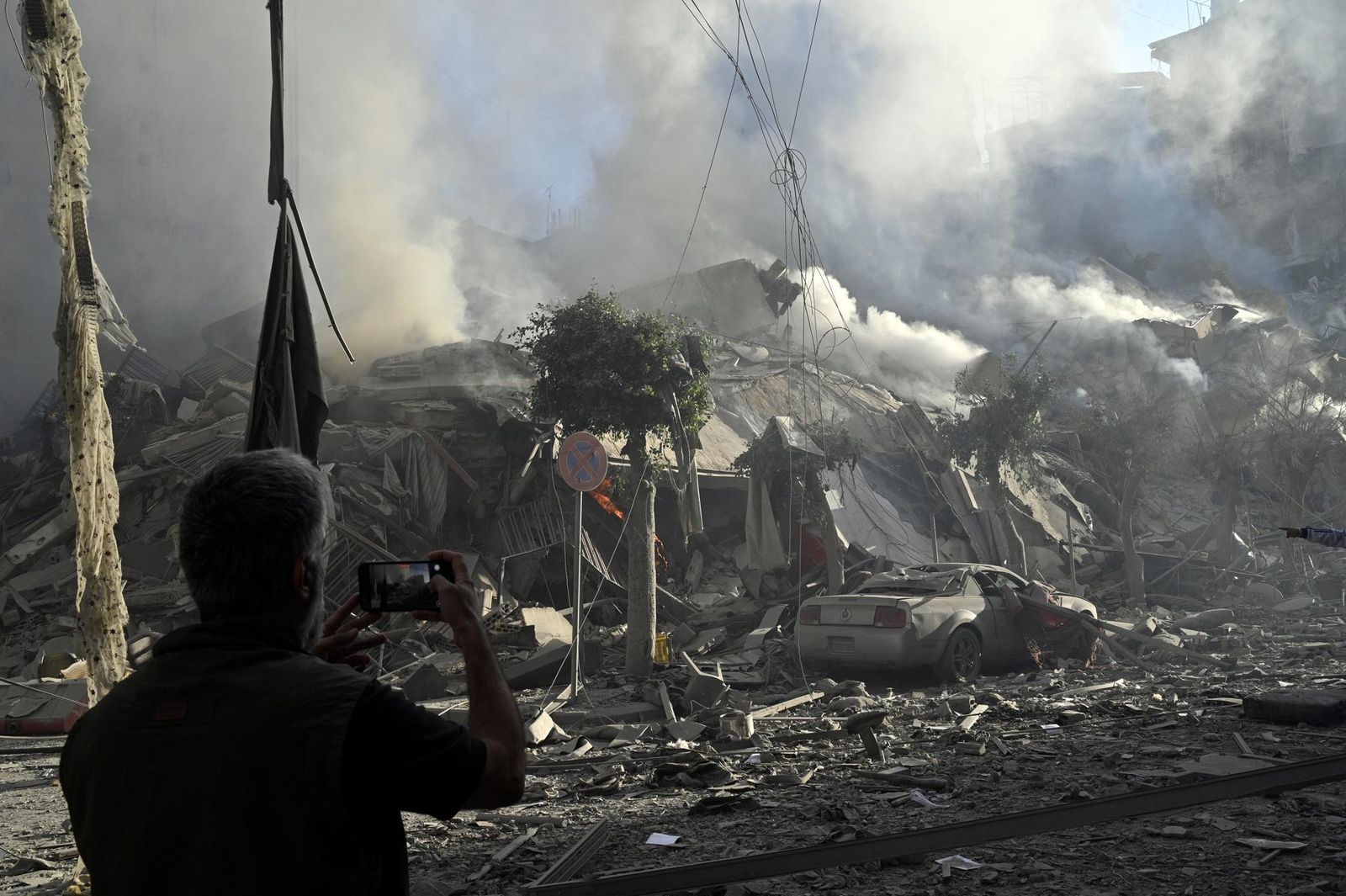 Ataque aéreo en Beirut