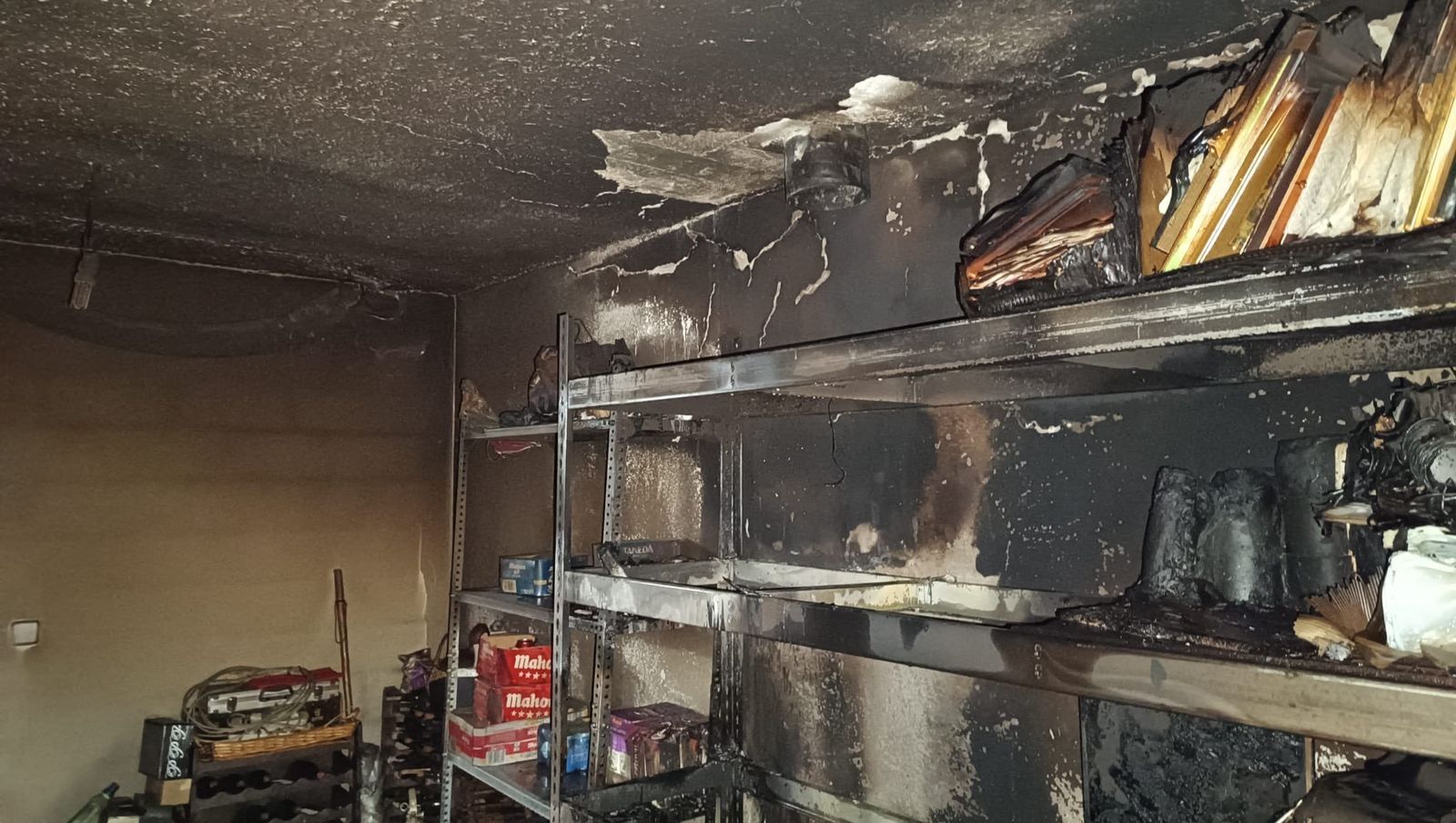 Incendio de una vivienda de Villanueva de la Cañada
