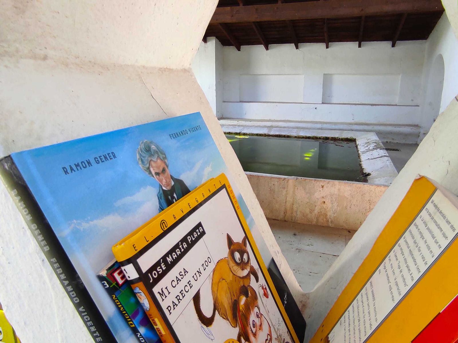 Lavadero de Villar del Olmo convertido en biblioteca pública