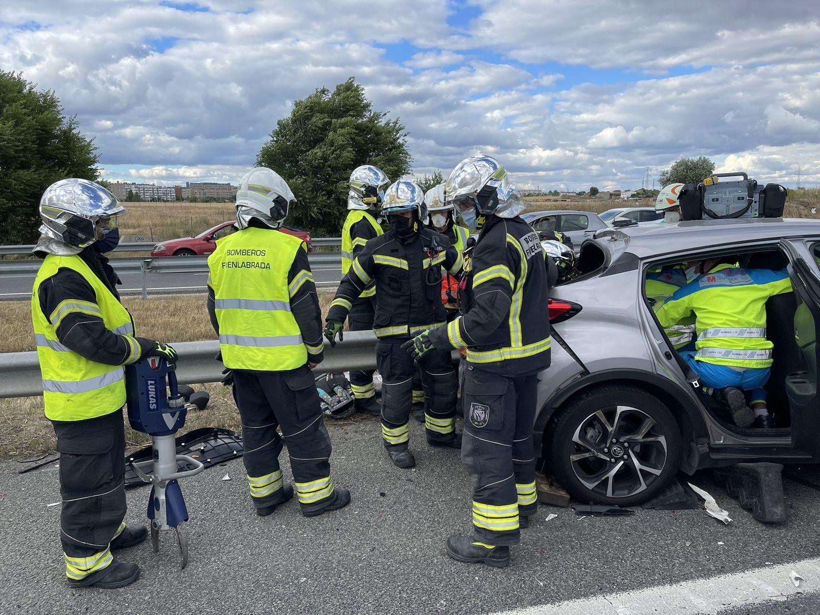Accidente en Fuenlabrada