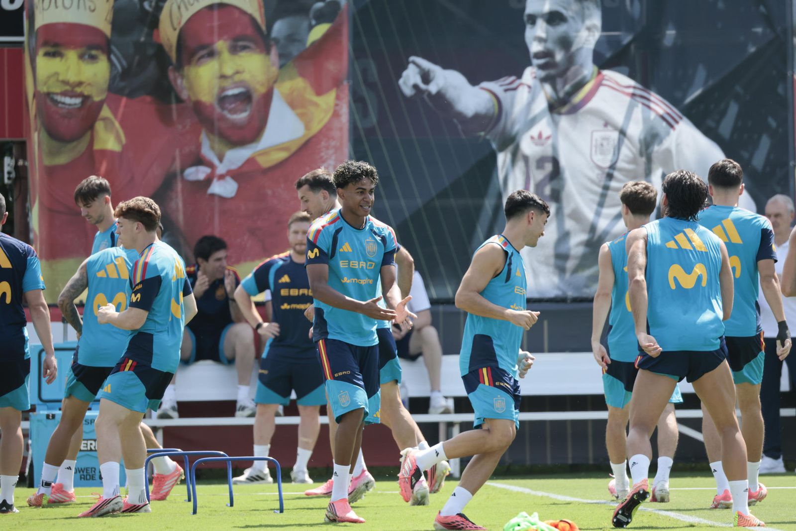 Entrenamiento de la selección española antes de medirse a Austria en el Mundial 2026