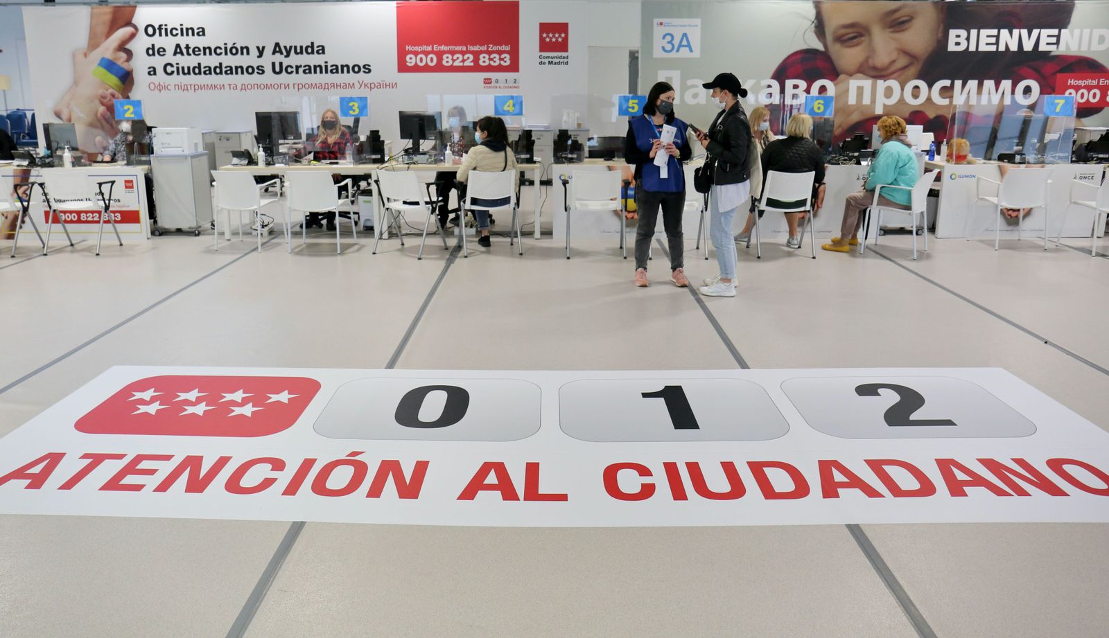 Madrid ha atendido ya  más de  nueve mil refugiados ucranianos en el Hospital Zendal