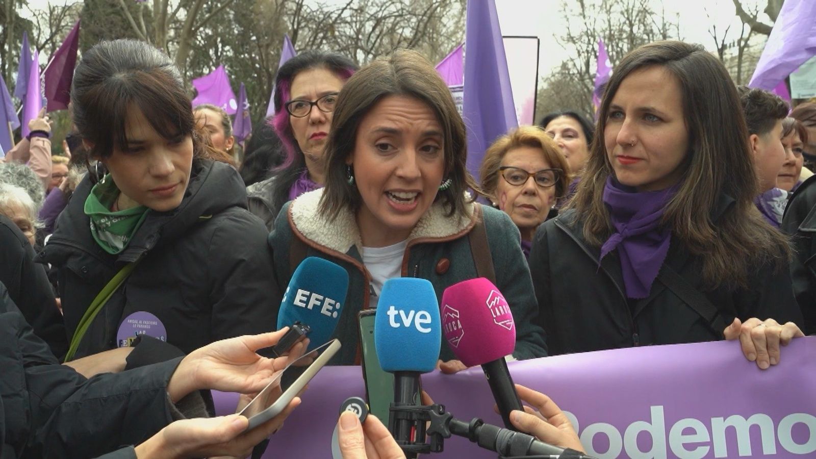 Irene Montero denuncia amenazas de muerte de un grupo neonazi y pide protección a Interior