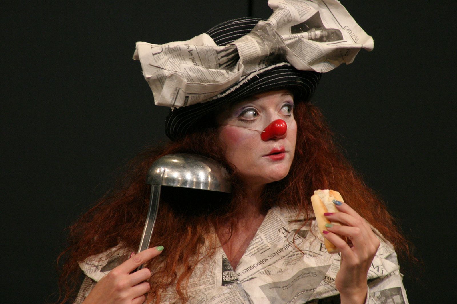 Pepa Plana durante una de sus actuaciones