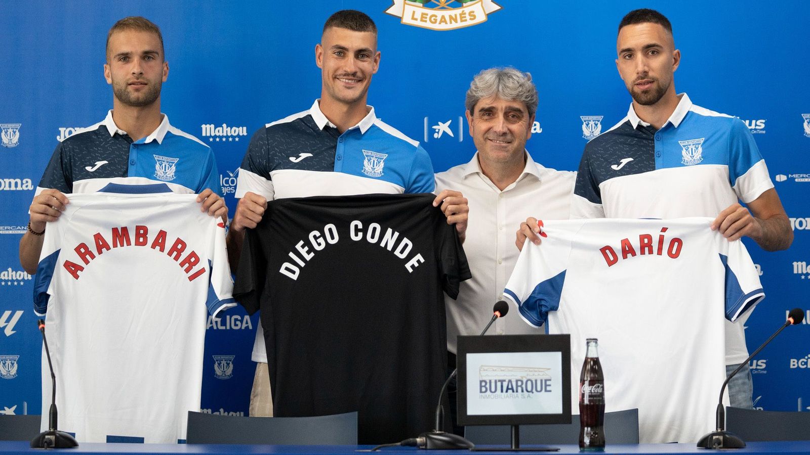 Triple presentación en el Leganés