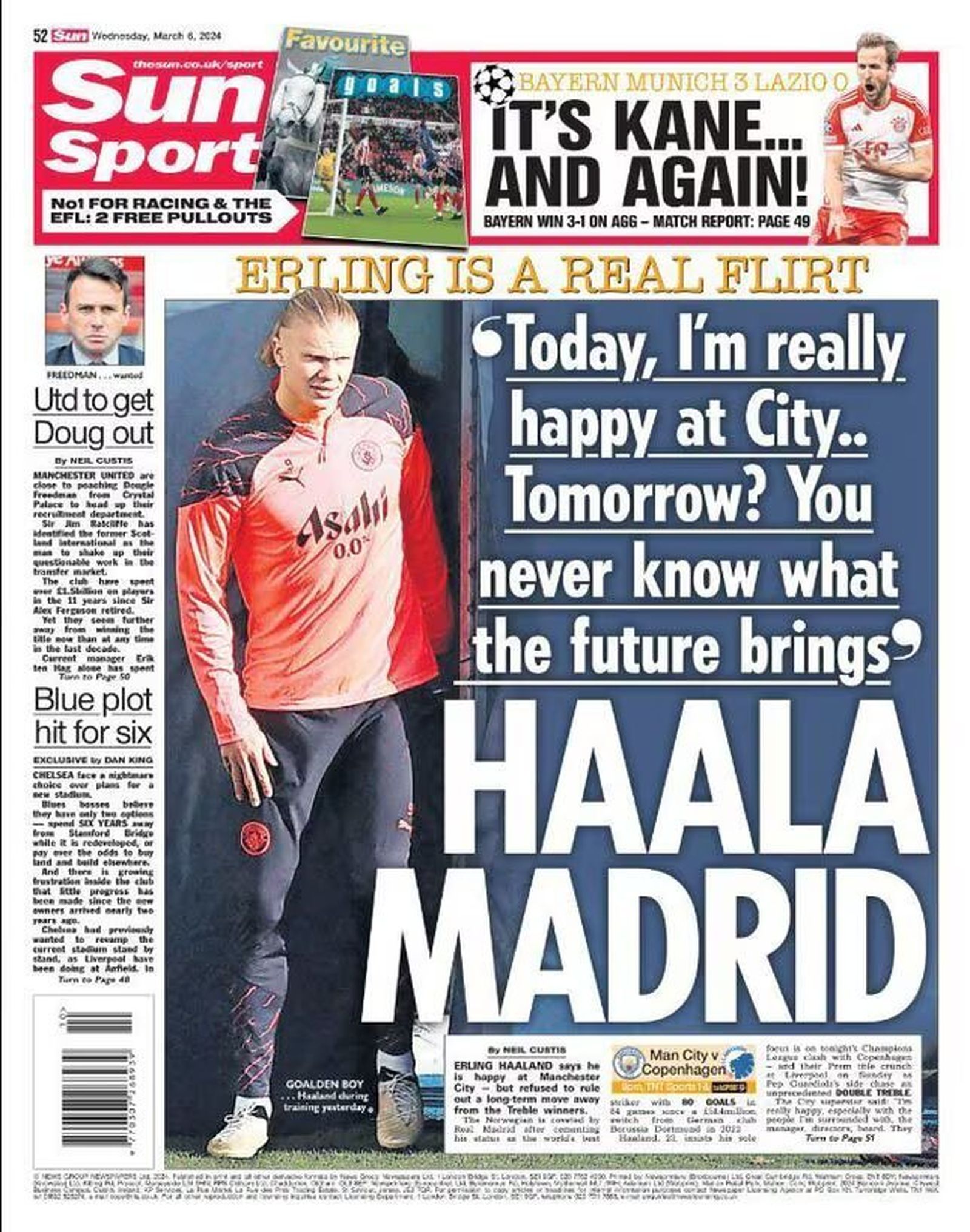 Portada de Haaland en Inglaterra