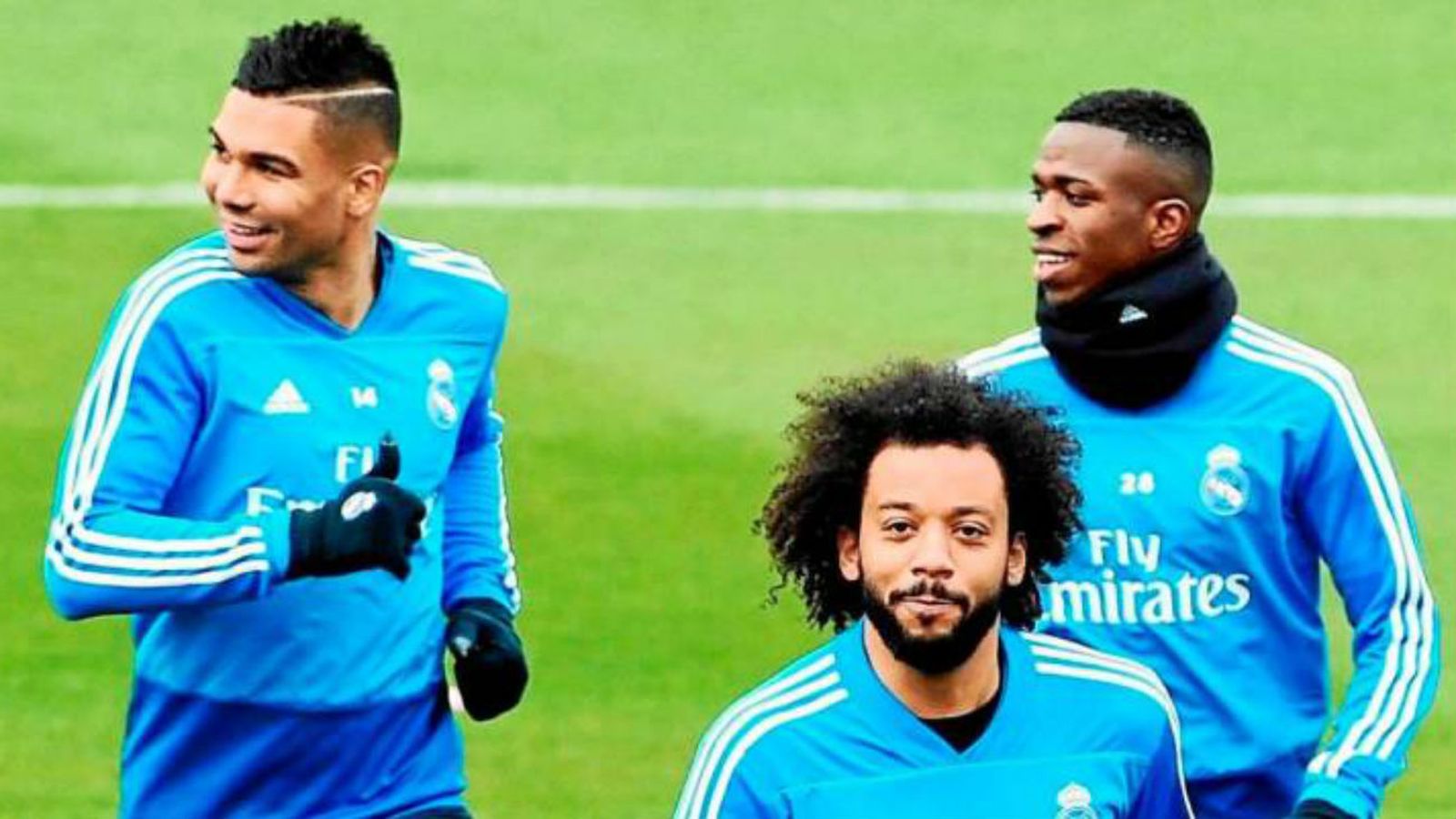 Casemiro, Marcelo y Vinicius