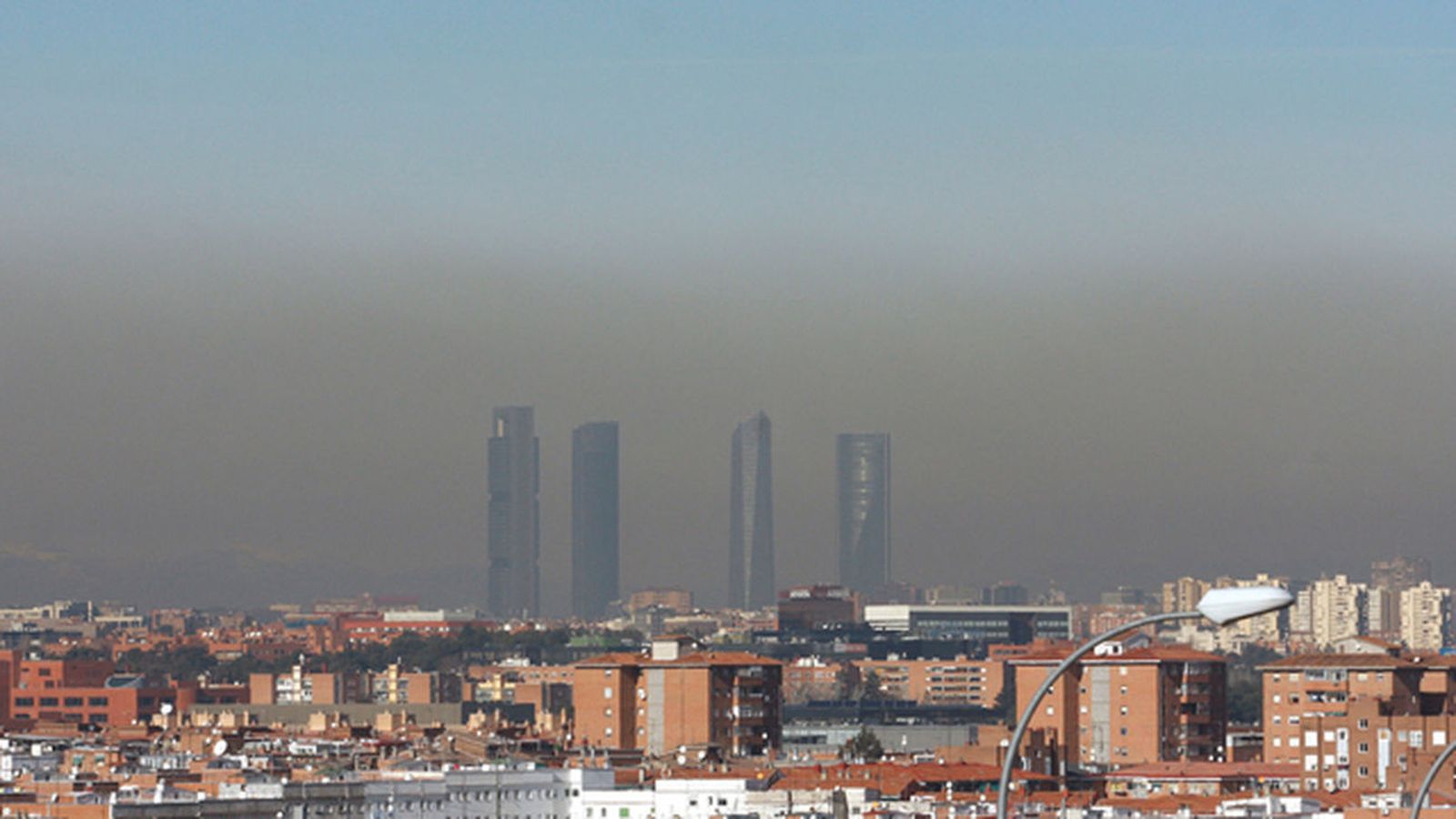'Boina' de contaminación sobre la ciudad de Madrid