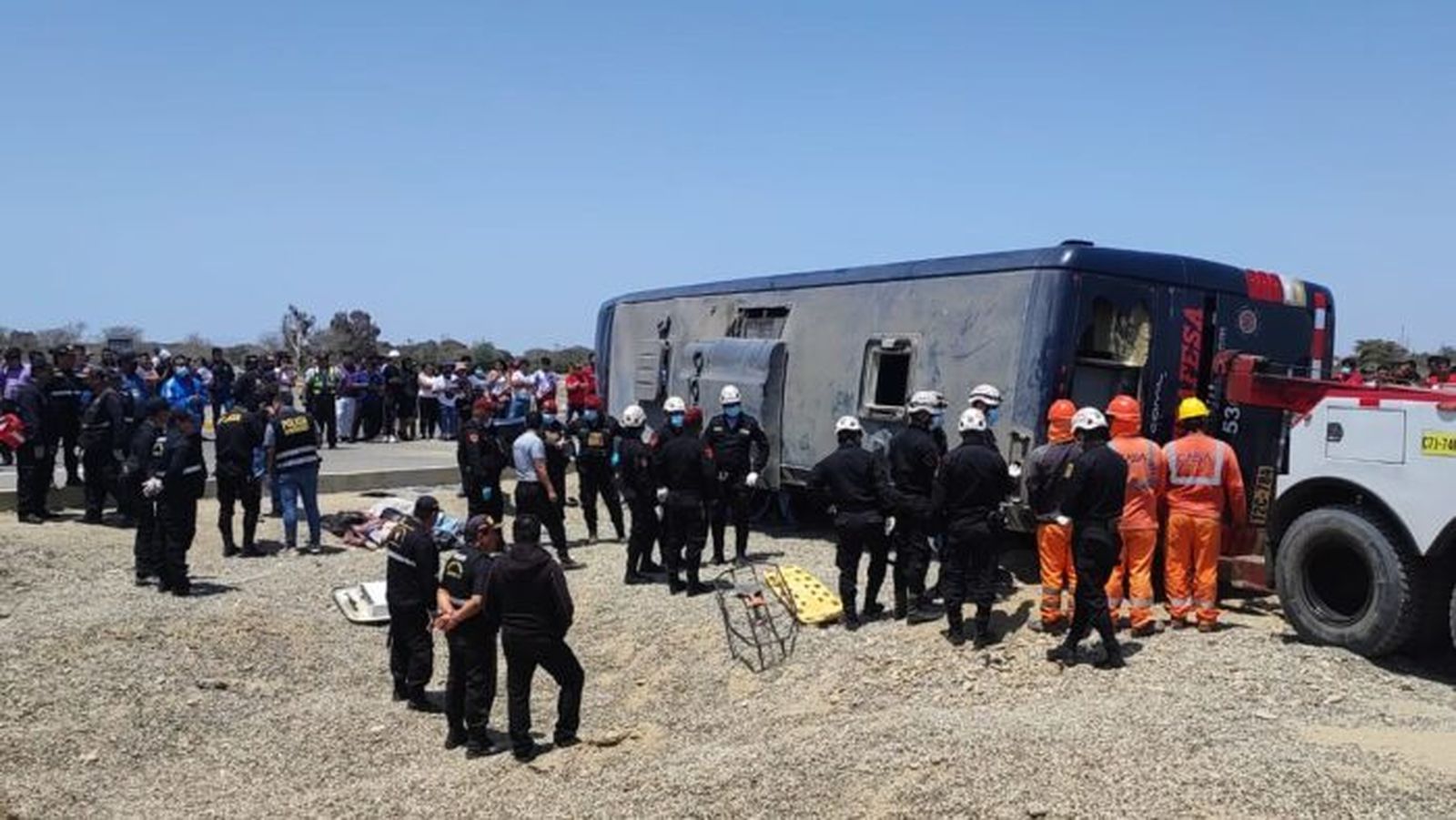 Accidente de un autobús en Perú
