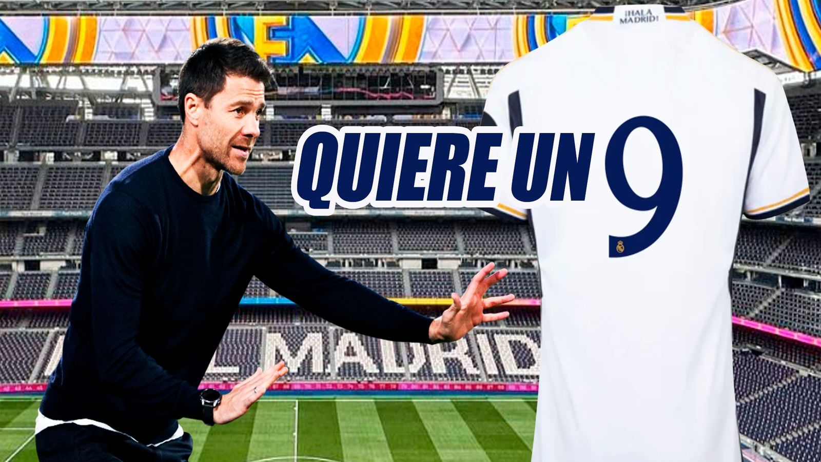 Xabi Alonso quiere un '9' para su Real Madrid