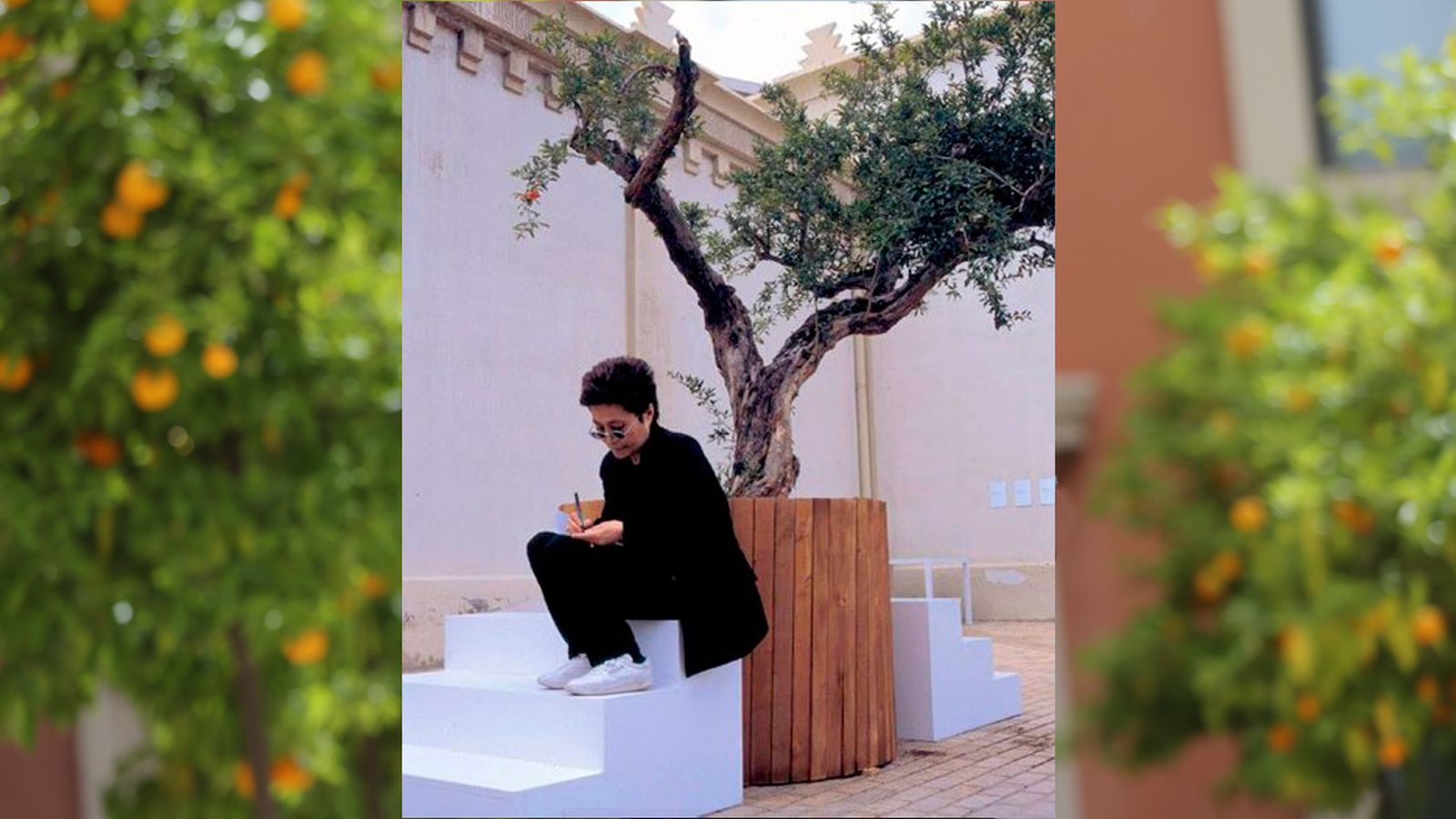 Yoko Ono presenta su proyecto 'Wish Tree'