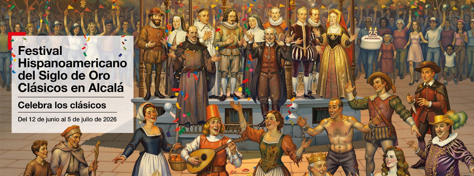 Cartel del Festival de Clásicos del Siglo de Oro en Alcalá de Henares 2026