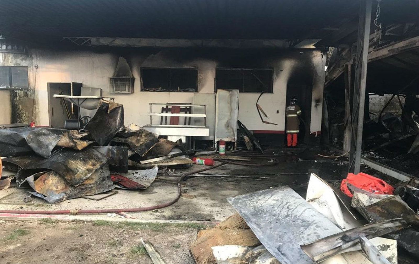 Incendio en las instalaciones en el Flamengo