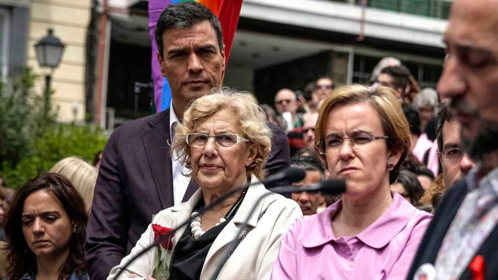 Pedro Sánchez y Manuela Carmena. Archivo