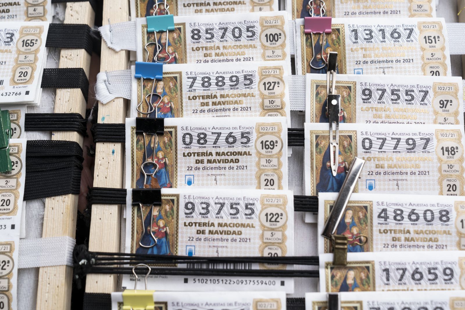Décimos de la Lotería de Navidad 2021