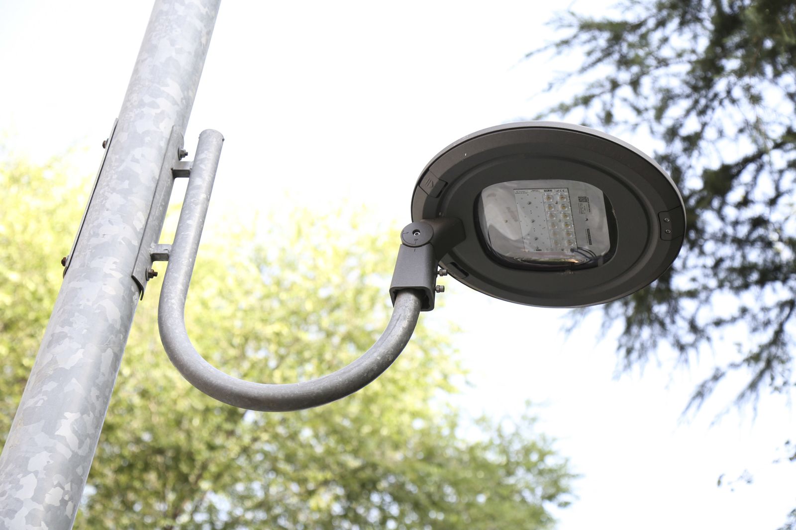 Una farola con tecnología LED