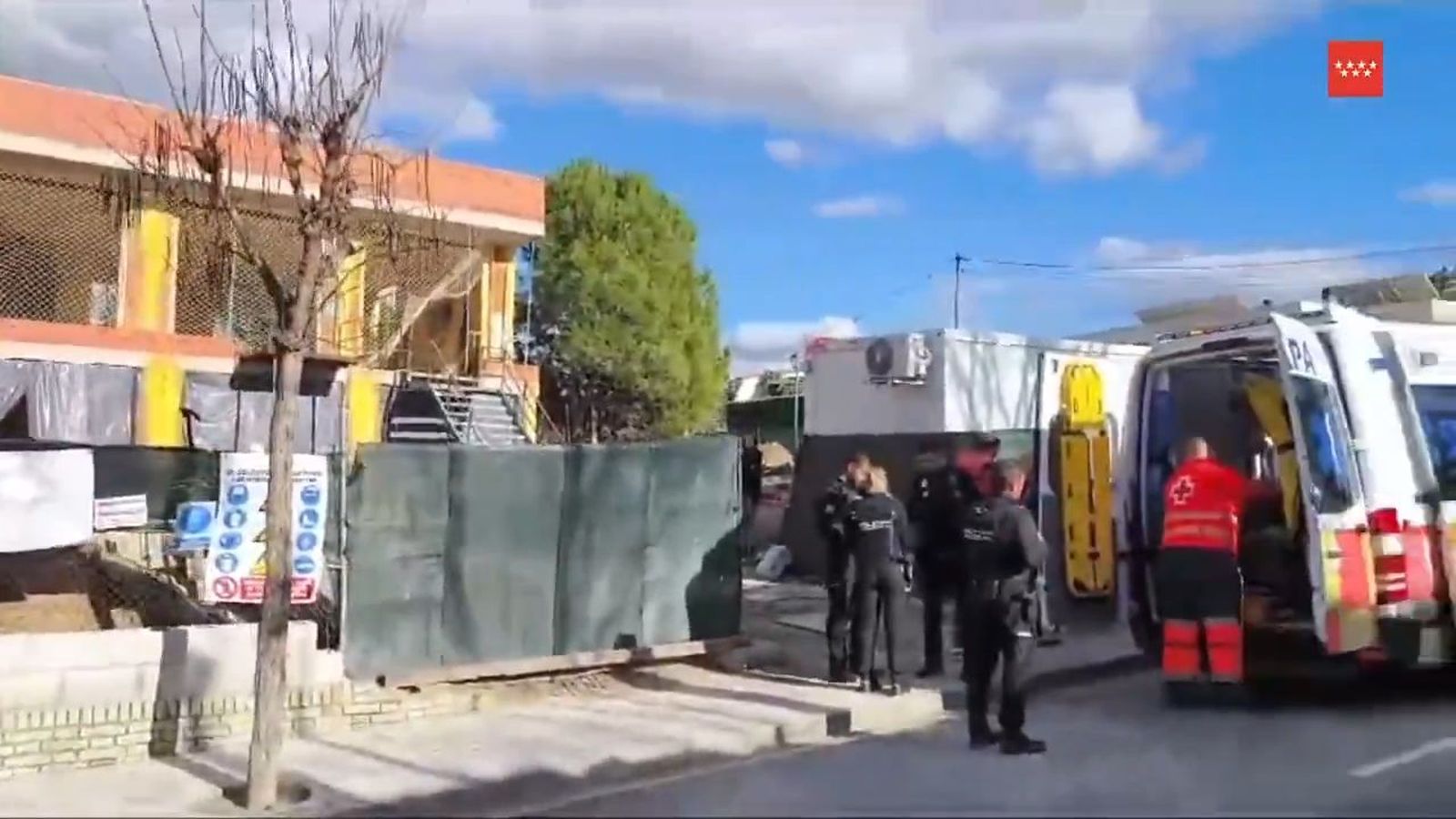 Herido grave un trabajador de 37 años tras caer desde siete metros en Pozuelo de Alarcón