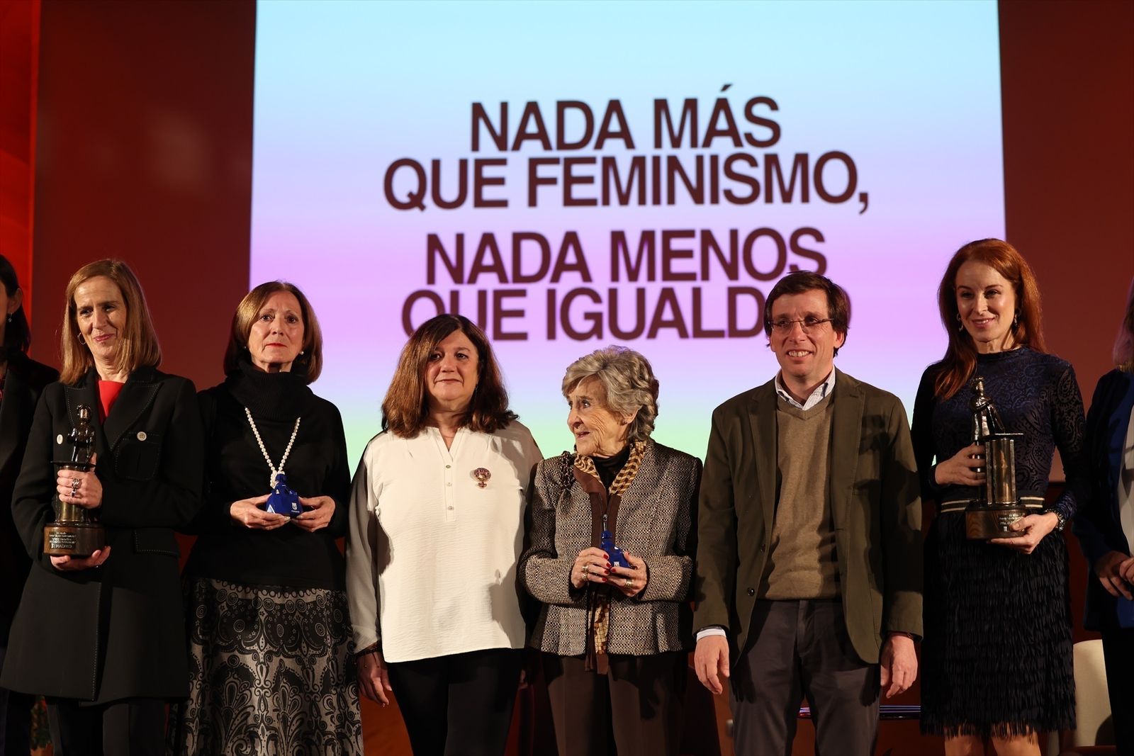 Actos del 8M en el Ayuntamiento de Madrid