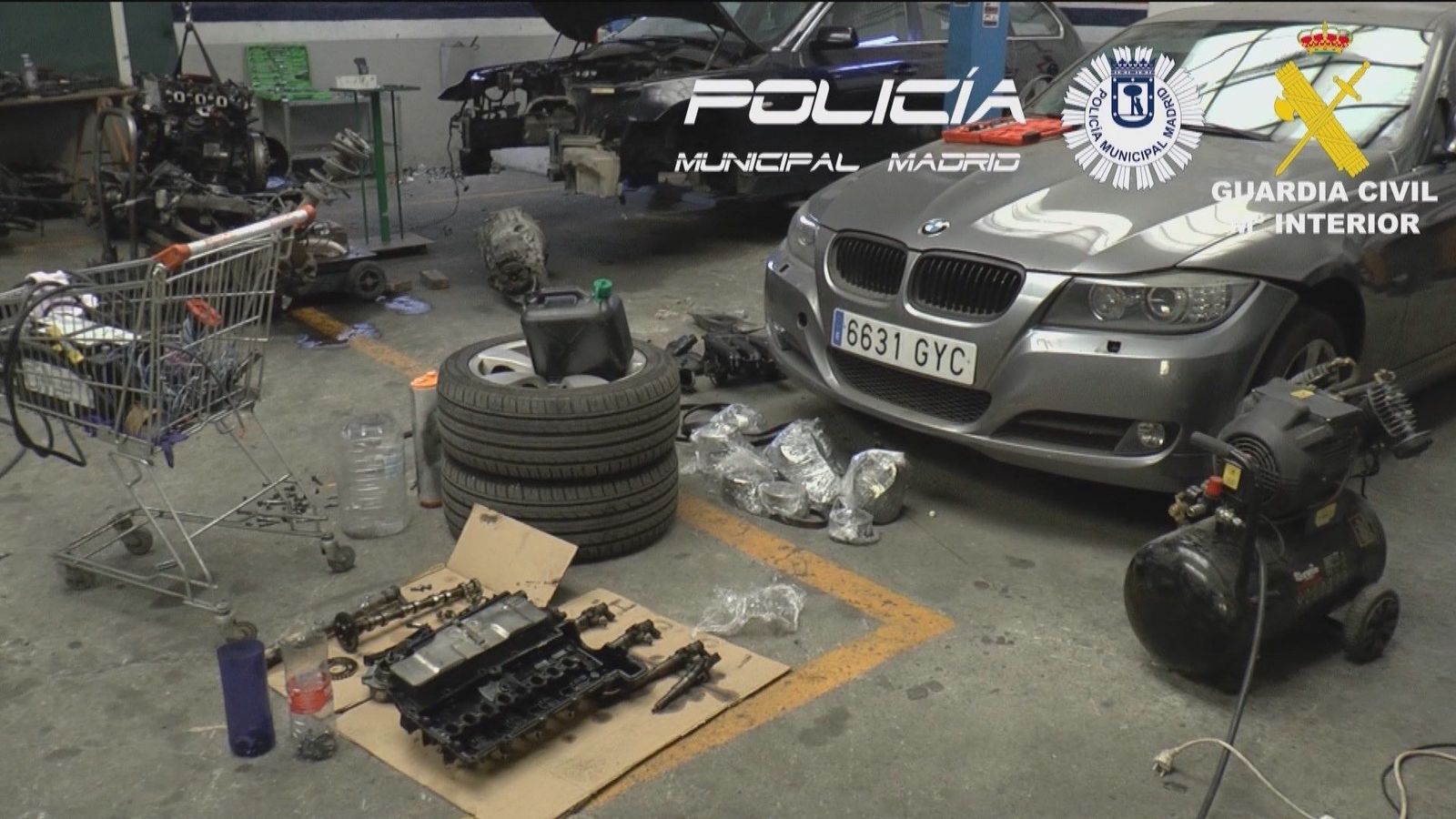 Aumentan en Madrid los robos de coches por encargo para obtener repuestos
