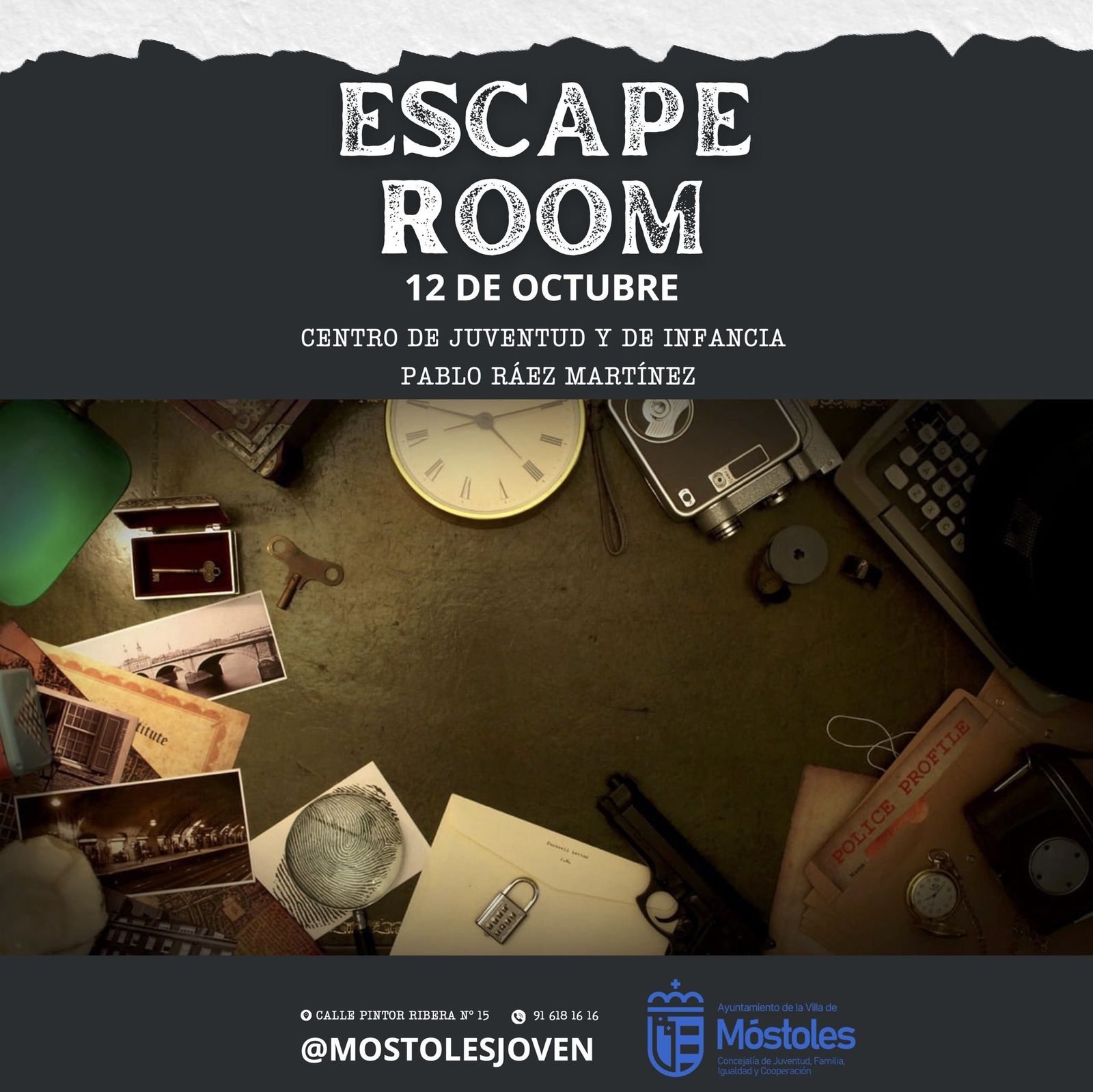 El Ayuntamiento de Móstoles organiza 3 escapes rooms gratuitos