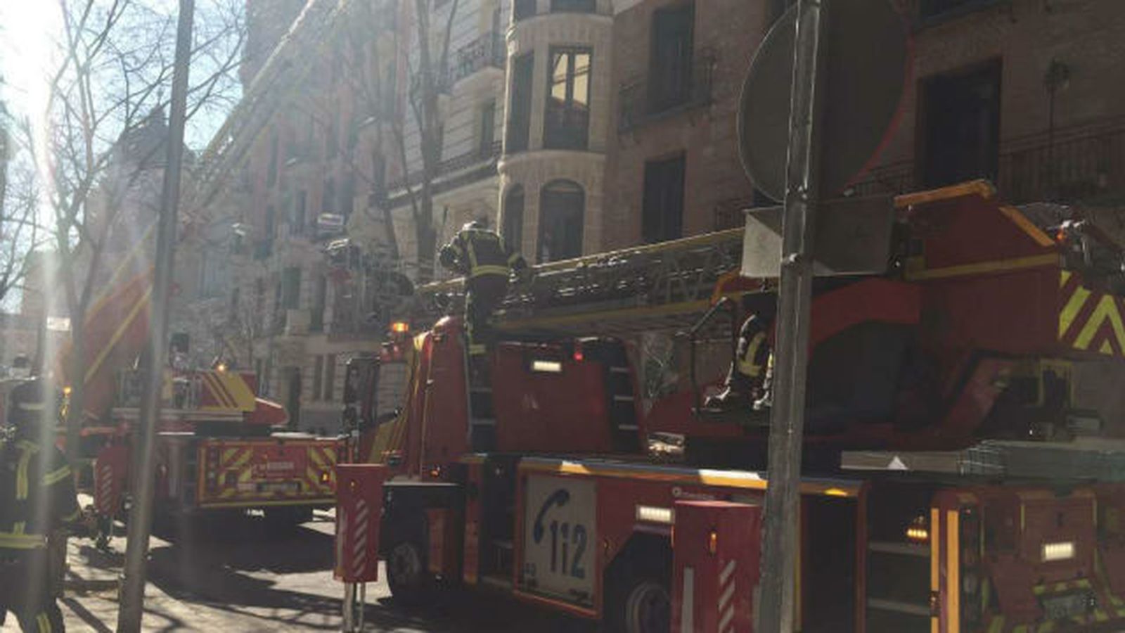 Actuación de los bomberos