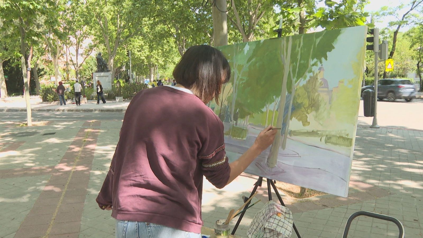Al aire libre y con tiempo limitado: el concurso de pintura rápida inspirado en Goya de Madrid